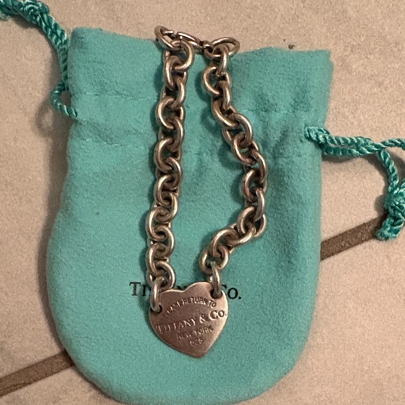 Tiffany & Co. Silver Heart Tag Bracelet Vintage amazing condition - Picture 1 of 7